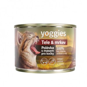 185g Yoggies Soep voor Katten – Kalf & Wortel