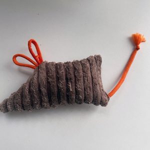 ADORABLE MOUSE met stinky kattenkruid 10cm + staart