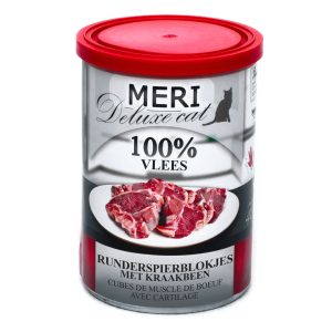 MERI deluxe runderspierblokjes met kraakbeen 400g