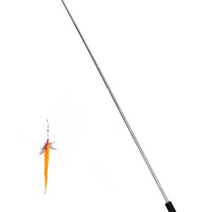 Oranje telescopische stok