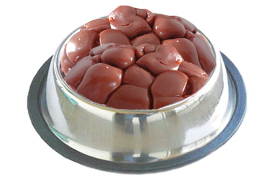 Vlees voor B.A.R.F. - RunderNieren 1 kg ( diepgevroren)