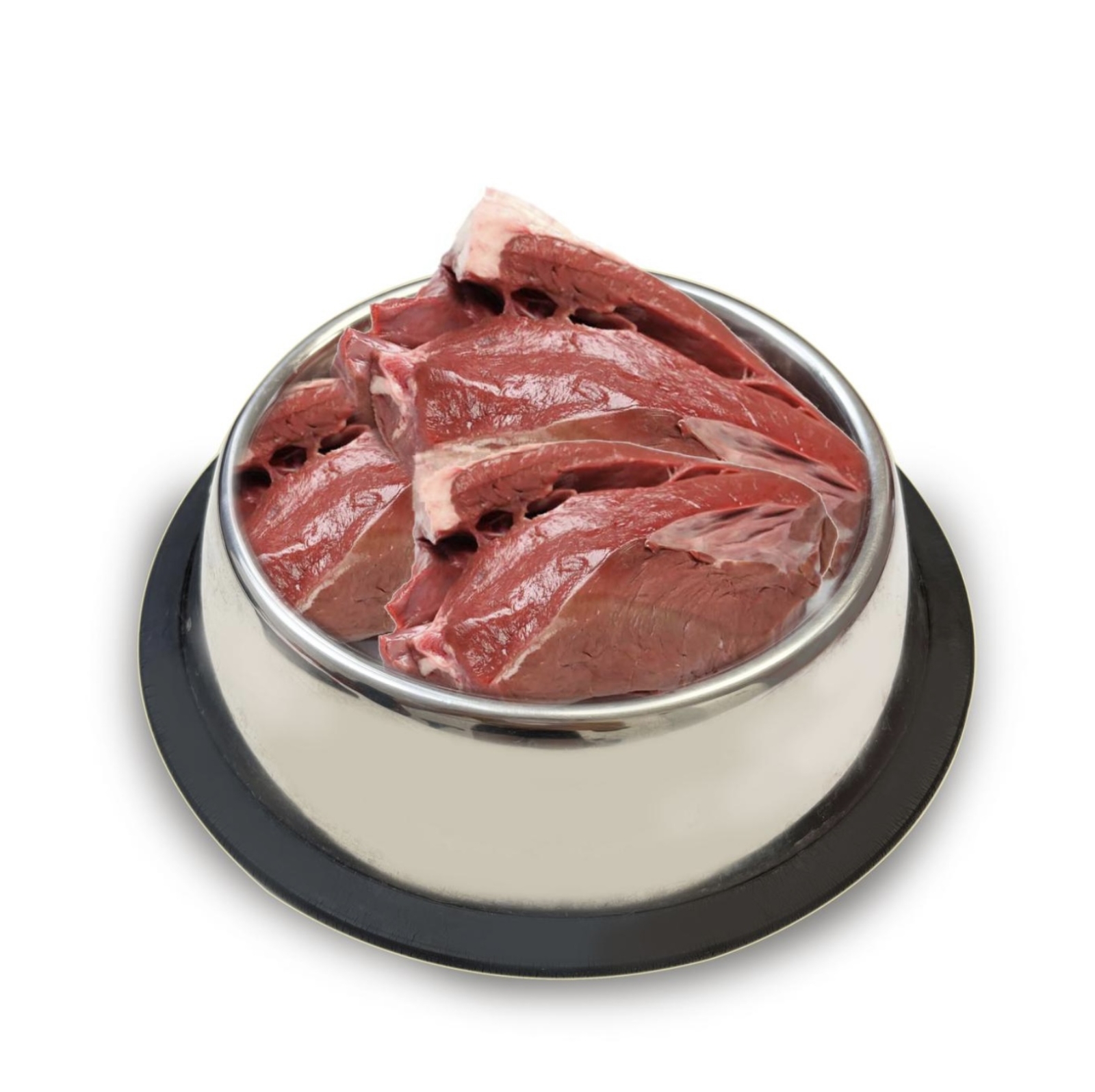 Vlees voor B.A.R.F. - Runderhart 1kg (diepgevroren)