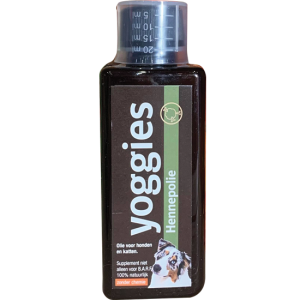 Yoggies Hennepolie voor honden en katten 250ml
