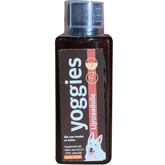 Yoggies Lijnzaadolie voor Honden en Katten 250ml