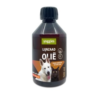 Yoggies Lijnzaadolie voor Honden en Katten 500 ml