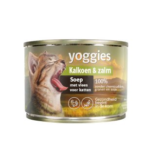 185g Yoggies Soep voor Katten – Kalkoen & Zalm