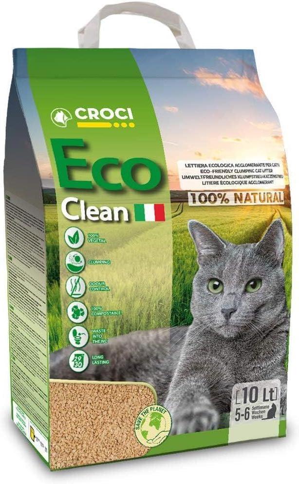 Natural kattenbakvulling 10l - ECO Clean CROCI