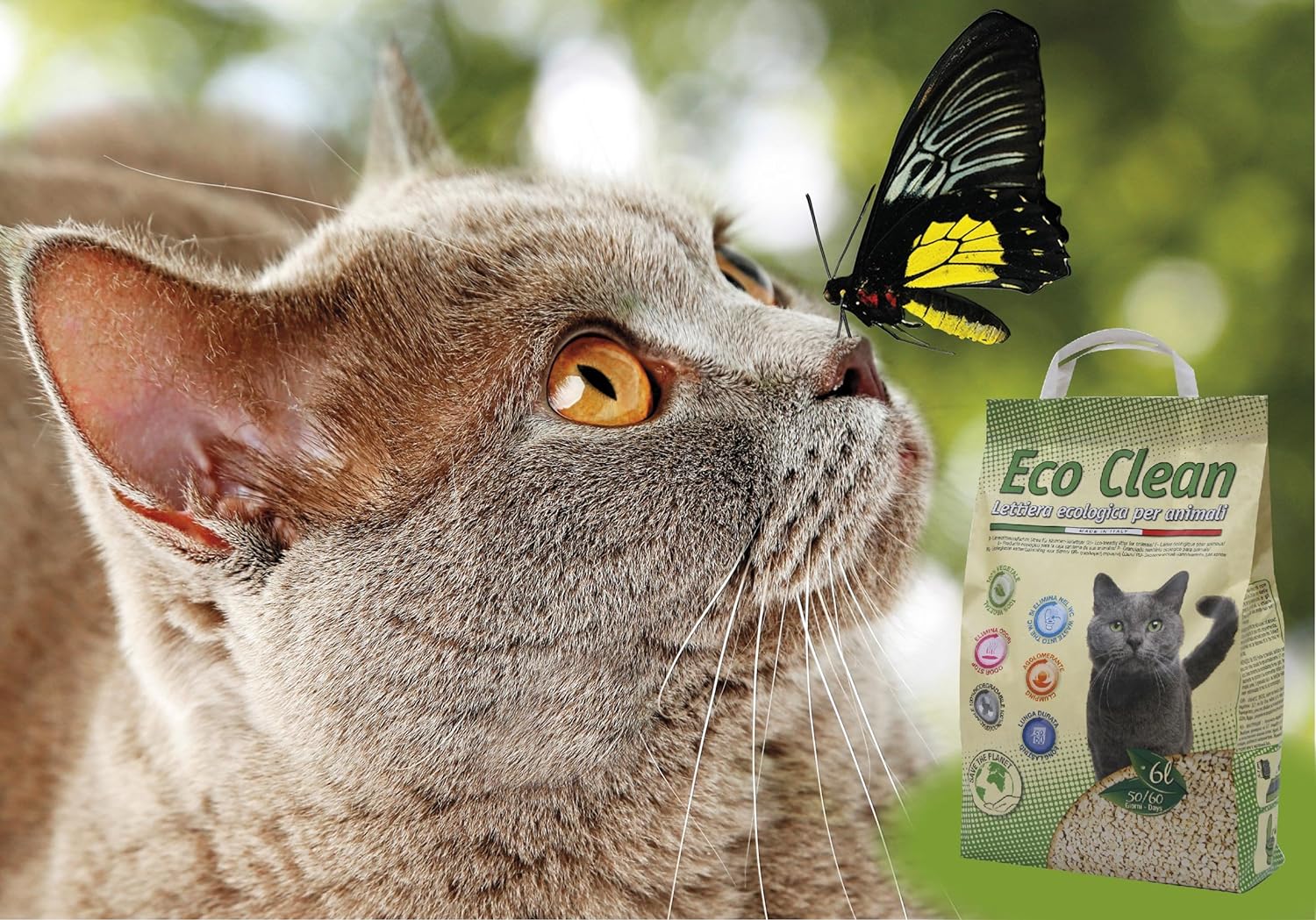 Natural kattenbakvulling 10l - ECO Clean CROCI
