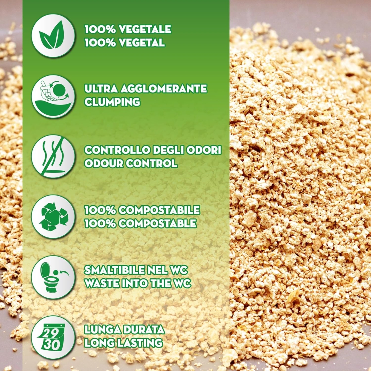 Natural kattenbakvulling 20l - ECO Clean CROCI