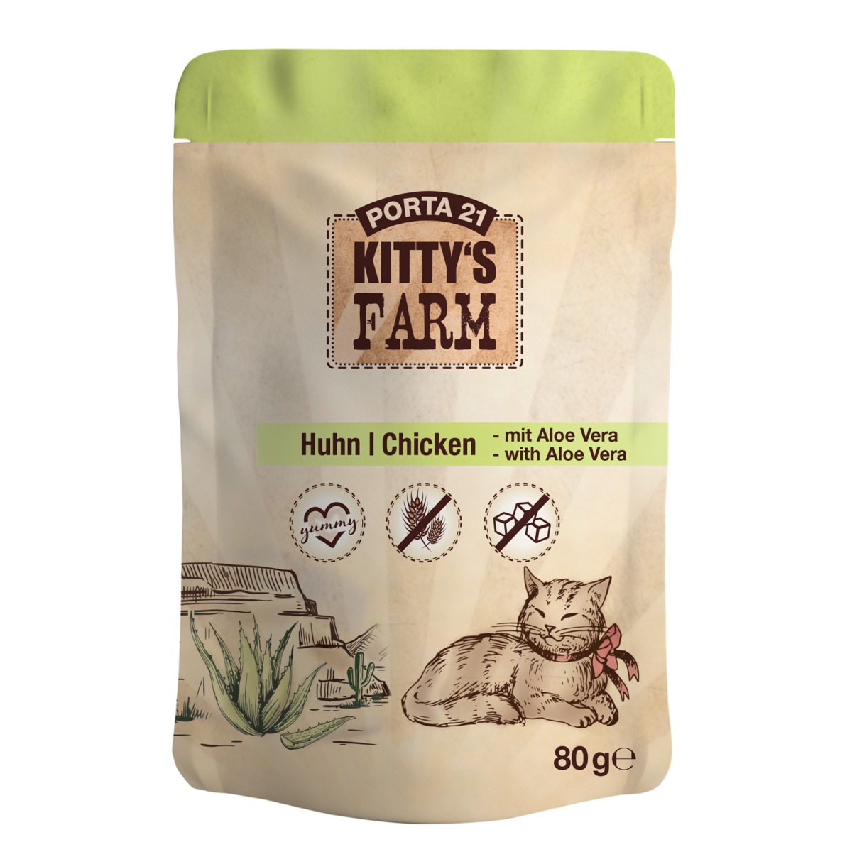 Porta 21 Kitty's Farm - Kip met Aloe Vera 80g