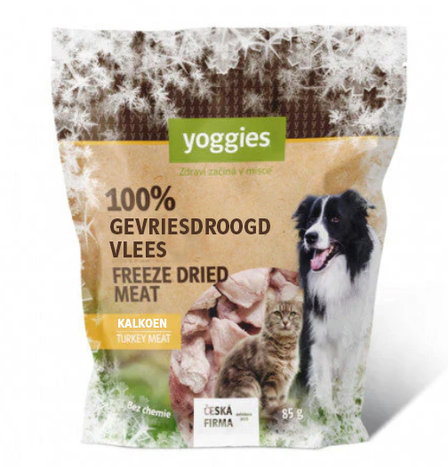 Yoggies Gevriesdroogde snack - kalkoen 85 g