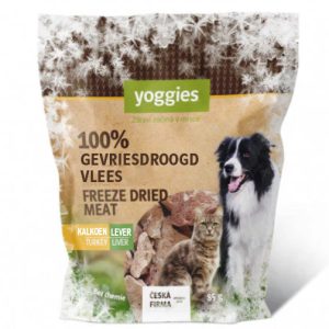 Yoggies Gevriesdroogde snack - kalkoen lever 85 g