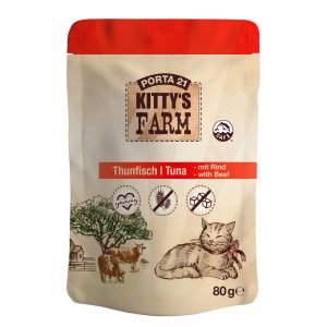 Porta 21 Kitty's Farm - Tonijn en rund 80g
