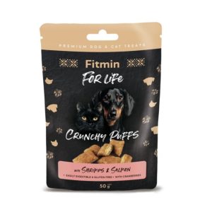 Fitmin For Life - Crunchy Puffs - Shrimps & salmon 50g