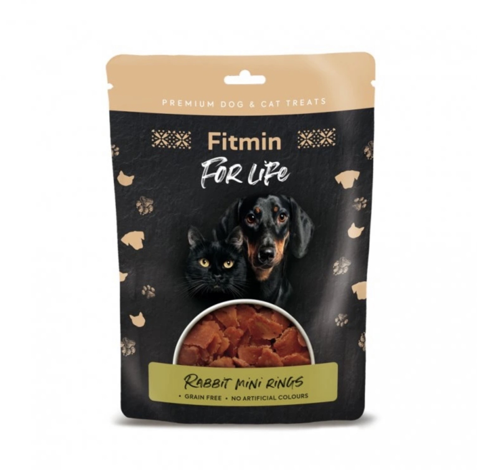 Fitmin For Life - dog & cat treat Konijn ringen 70g