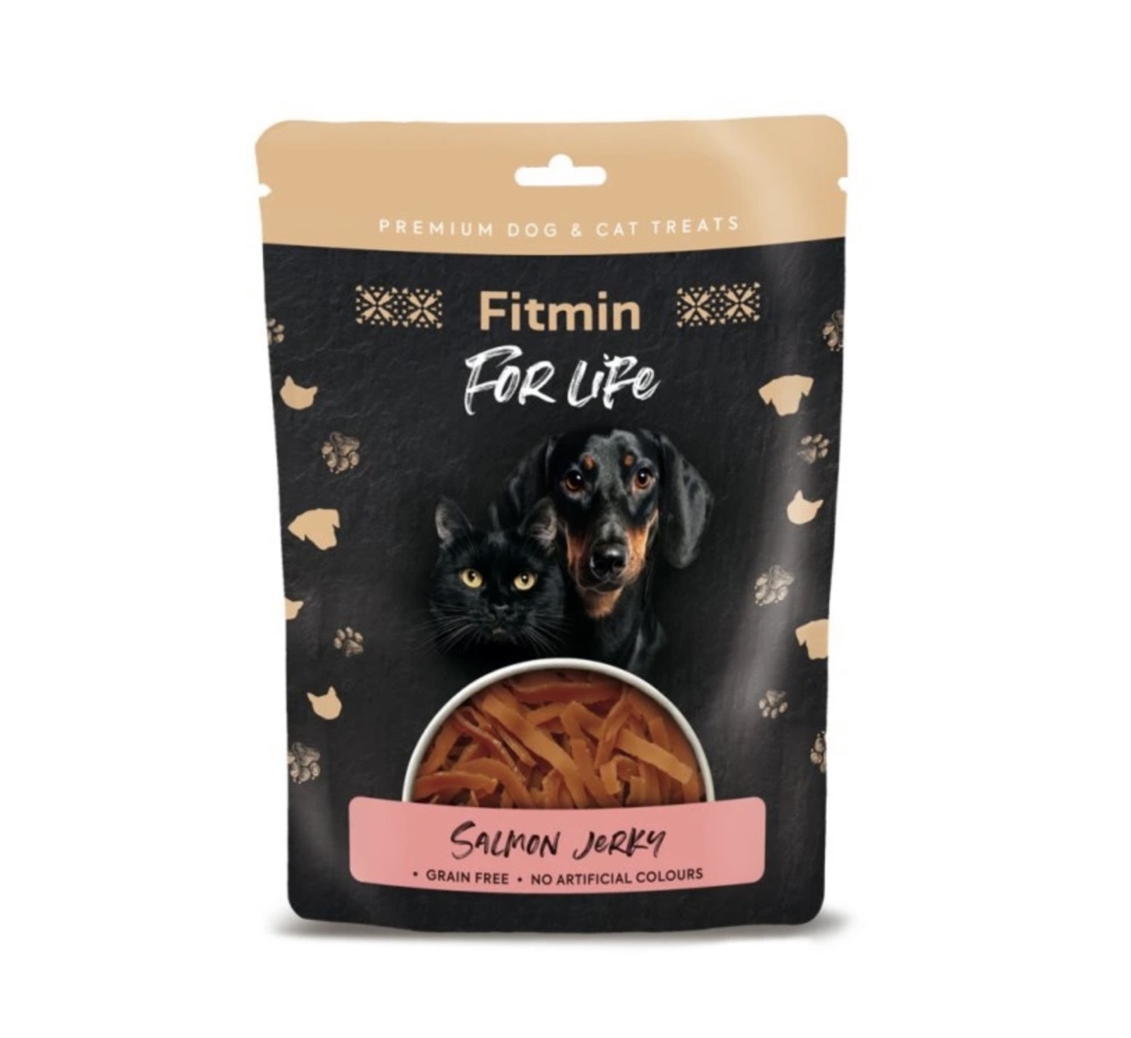 Fitmin For Life - dog & cat treat Salmon mini stripes 70g