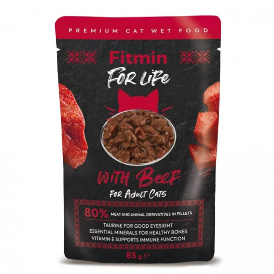 Fitmin For Life - cat Beef zakje 85 g