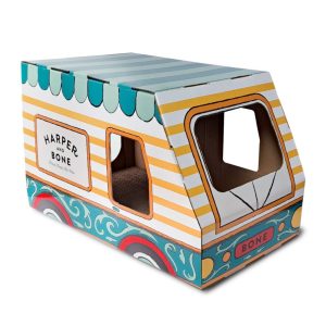 KARTONNEN BUSJE VOOR KATTEN.