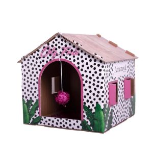 KARTONNEN HUISJE VOOR KATTEN