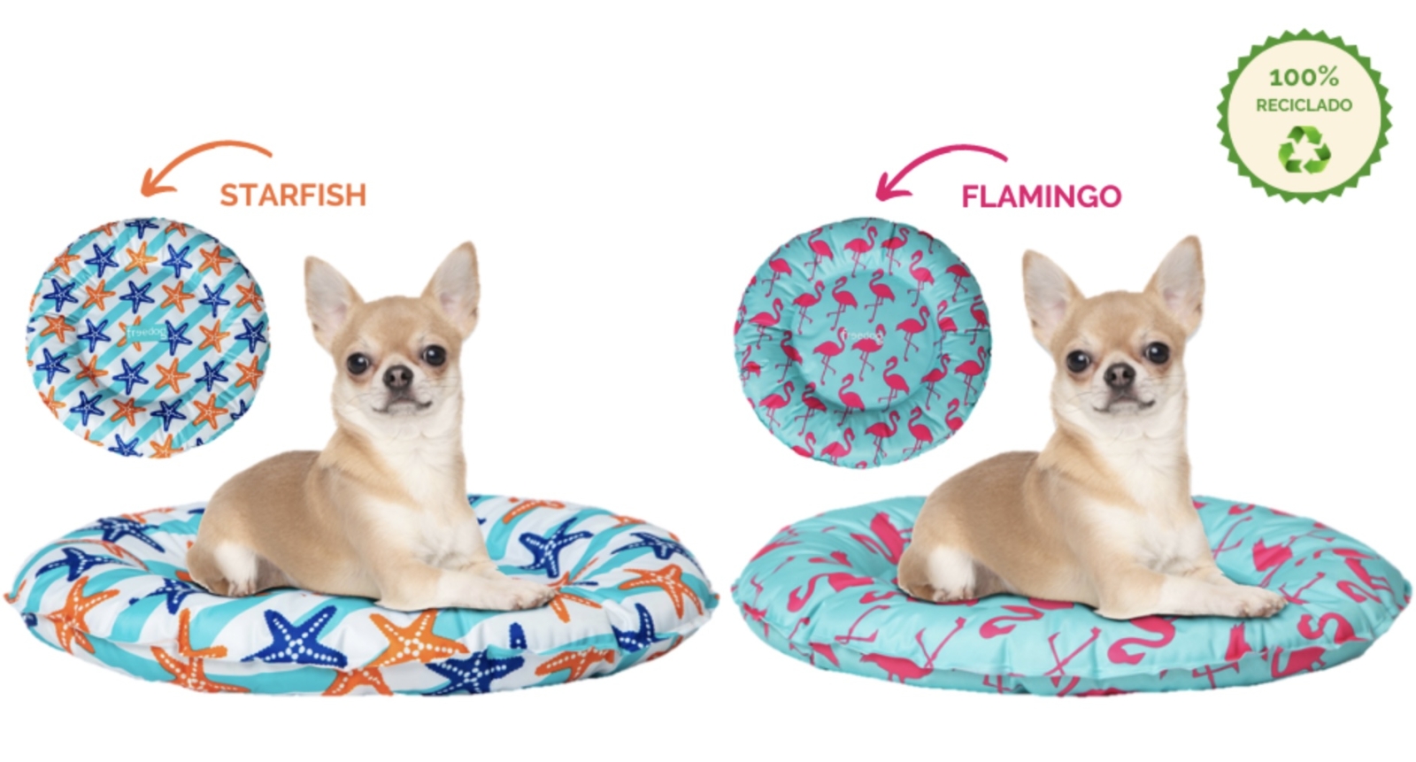 FREEDOG Cooling Donut -flamingo -47 cm
