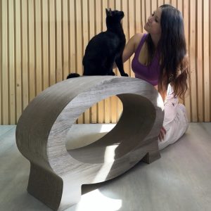 Scratch meubelen OVAL 90x30x60